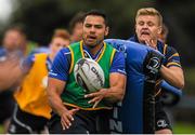4 August 2015; Leinster's Ben Te'o, left, and Steve Crosbie in action during squad training. Leinster Rugby Squad Training. Edenderry, Co. Offaly.