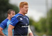 4 August 2015; Leinster's Tom Denton during squad training. Leinster Rugby Squad Training. Edenderry, Co. Offaly. Picture credit: Seb Daly / SPORTSFILE