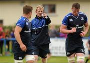 4 August 2015; Leinster forwards coach Leo Cullen in action during squad training. Leinster Rugby Squad Training. Edenderry, Co. Offaly. Picture credit: Seb Daly / SPORTSFILE