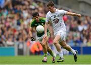 2 August 2015; Pádraig Fogarty, Kildare, in action against Aidan O'Mahony, Kerry. GAA Football All-Ireland Senior Championship Quarter-Final, Kerry v Kildare. Croke Park, Dublin. Picture credit: Piaras Ó Mídheach / SPORTSFILE