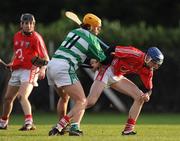 23 November 2008; Michael Collins, Cork Selection XV, in action against James Murray, St Colman's XV. Match to celebrate 150th Anniversary of St Colman's College, St Colman's XV v Cork Selection XV, Fitzgerald Park, Fermoy, Co. Cork. Picture credit: Brendan Moran / SPORTSFILE