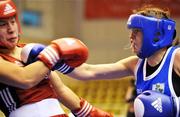 28 November 2008; Katie Taylor, Ireland, right, in action against Ayzznat Gadzhieva, Russia, during their 60kg semi-final bout. AIBA Women’s World Boxing Championships, Ningbo City, China. Picture credit: SPORTSFILE / Courtesy of AIBA