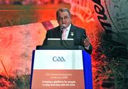 29 November 2008; President of the GAA Nickey Brennan speaking at the GAA Games Development Conference 2008. Croke Park, Dublin. Photo by Sportsfile