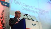 29 November 2008; President of the GAA Nickey Brennan speaking at the GAA Games Development Conference 2008. Croke Park, Dublin. Photo by Sportsfile