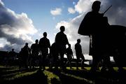 30 November 2008; The Cullen Pipe Band lead the Kerins O'Rahilly's and Mid Kerry teams during the pre-match parade. Kerry Senior Football Championship Final Replay, Kerins O'Rahilly's v Mid Kerry, Fitzgerald Stadium, Killarney, Co. Kerry. Picture credit: Stephen McCarthy / SPORTSFILE