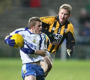 30 November 2008; Raymond Wilkinson, Ballinderry, in action against Francie Bellew, Crossmaglen Rangers. AIB Ulster Senior Club Football Championship Final, Crossmaglen Rangers v Ballinderry, Brewster Park, Enniskillen, Co. Fermanagh. Picture credit: Oliver McVeigh / SPORTSFILE