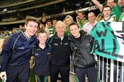 31 October 2008; Ireland manager Sean Boylan with his son's, from left, Sean, Daire and Ciaran after the game. Toyota International Rules Series, Australia v Ireland, Melbourne Cricket Ground, Melbourne, Australia. Picture credit: Ray McManus / SPORTSFILE