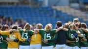 3 August 2015; The Meath team huddle ahead of the game. TG4 Ladies Football All-Ireland Senior Championship, Qualifier Round 2, Cork v Meath. Semple Stadium, Thurles, Co. Tipperary. Picture credit: Ramsey Cardy / SPORTSFILE