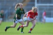 3 August 2015; Vera Foley, Cork, in action against Megan Thynne, Meath. TG4 Ladies Football All-Ireland Senior Championship, Qualifier Round 2, Cork v Meath. Semple Stadium, Thurles, Co. Tipperary. Picture credit: Ramsey Cardy / SPORTSFILE