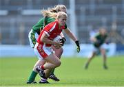 3 August 2015; Deirdre O'Reilly, Cork, in action against Samantha Monaghan, Meath. TG4 Ladies Football All-Ireland Senior Championship, Qualifier Round 2, Cork v Meath. Semple Stadium, Thurles, Co. Tipperary. Picture credit: Ramsey Cardy / SPORTSFILE