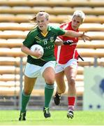 3 August 2015; Victoria Wall, Meath, in action against Bríd Stack, Cork. TG4 Ladies Football All-Ireland Senior Championship, Qualifier Round 2, Cork v Meath. Semple Stadium, Thurles, Co. Tipperary. Picture credit: Ramsey Cardy / SPORTSFILE