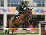 5 August 2015; Shane Sweetnam, Ireland, on Special Line H, competing in The Speed Stakes during the Discover Ireland Dublin Horse Show 2015. RDS, Ballsbridge, Dublin. Picture credit: Seb Daly / SPORTSFILE