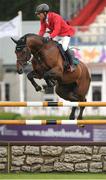 5 August 2015; Hans-Dieter Dreher, Ireland, on Colore, competing in The Speed Stakes during the Discover Ireland Dublin Horse Show 2015. RDS, Ballsbridge, Dublin. Picture credit: Seb Daly / SPORTSFILE