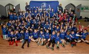 5 August 2015; Leinster players Bryan Byrne and Ian Hirst visited the Bank of Ireland Leinster Rugby Summer Camp at Tullamore RFC to meet with young players. Tullamore RFC, Co. Offaly. Picture credit: David Maher / SPORTSFILE