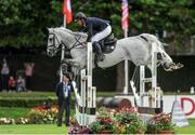 5 August 2015; Sergio Alverez Moya, Spain, on Carlo 273, competing in the Irish Sports Council Classic during the Discover Ireland Dublin Horse Show 2015. RDS, Ballsbridge, Dublin. Picture credit: Seb Daly / SPORTSFILE