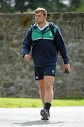 6 August 2015; Ireland's Jordi Murphy arriving for squad training. Ireland Rugby Squad Training, Carton House, Maynooth, Co. Kildare. Picture credit: Sam Barnes / SPORTSFILE
