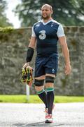 6 August 2015; Ireland's Dan Tuohy arriving for squad training. Ireland Rugby Squad Training, Carton House, Maynooth, Co. Kildare. Picture credit: Sam Barnes / SPORTSFILE
