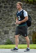 6 August 2015; Ireland's Kieran Marmion arriving for squad training. Ireland Rugby Squad Training, Carton House, Maynooth, Co. Kildare. Picture credit: Sam Barnes / SPORTSFILE
