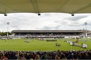 6 August 2015; A general view of the Serpentine Speed Stakes sponsored by CityJet during the Discover Ireland Dublin Horse Show 2015. RDS, Ballsbridge, Dublin. Picture credit: Cody Glenn / SPORTSFILE