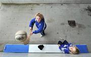16 March 2008; Laois fans and brothers Fionn McDonald, age 11, and Lir, age 9, from Laois, play games in the tunnel as they await the arrival of the teams. Allianz National Hurling League, Division 1B, Round 4, Laois v Galway, O'Moore Park, Portlaoise. Picture credit; Brian Lawless / SPORTSFILE