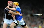 20 April 2008; James Woodlock, Tipperary, in action against John Lee, Galway. Allianz National Hurling League, Division 1 Final, Tipperary v Galway, Gaelic Grounds, Limerick. Picture credit: Pat Murphy / SPORTSFILE *** Local Caption ***