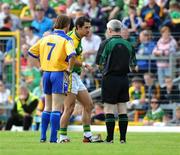 15 June 2008; Paul Galvin, Kerry, knocks referee Paddy Russell's notebook to the ground before being sent off. GAA Football Munster Senior Championship Semi-Final, Kerry v Clare, Fitzgerald Stadium, Killarney, Co. Kerry. Picture credit: Stephen McCarthy / SPORTSFILE