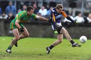 7 December 2008; Paul Griffin, Kilmacud Crokes, in action against Alan McNamee, Rhode. AIB Leinster Senior Club Football Championship Final, Kilmacud Crokes v Rhode, Parnell Park, Dublin. Picture credit: Brian Lawless / SPORTSFILE