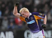 7 December 2008; Kilmacud Crokes' Mark Vaughan celebrates a late point. AIB Leinster Senior Club Football Championship Final, Kilmacud Crokes v Rhode, Parnell Park, Dublin. Picture credit: Brian Lawless / SPORTSFILE