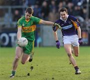 7 December 2008; Niall McNamee, Rhode, in action against Adrian Morrissey, Kilmacud Crokes. AIB Leinster Senior Club Football Championship Final, Kilmacud Crokes v Rhode, Parnell Park, Dublin. Picture credit: Brian Lawless / SPORTSFILE