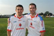 7 December 2008; Wexford players Ciaran Lyng, left, and Redmoind Barry who both played on the Vodafone GAA All-Star team. GAA Football All-Stars Tour, Páirc na nGael, Treasure Island, San Francisco, USA. Picture credit: Ray McManus / SPORTSFILE
