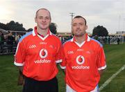 7 December 2008; Kevin McCloy and Paddy Bradley who were on the Vodafone GAA All-Stars team. GAA Football All-Stars Tour, Páirc na nGael, Treasure Island, San Francisco, USA. Picture credit: Ray McManus / SPORTSFILE