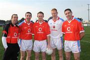 7 December 2008; Kerry players Marc O Se, Colm Cooper, Seamus Scanlon and Darragh O Se with former manager Pat O'Sea before the start of the Vodafone GAA All-Stars game. GAA Football All-Stars Tour, Páirc na nGael, Treasure Island, San Francisco, USA. Picture credit: Ray McManus / SPORTSFILE