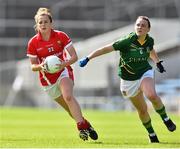 3 August 2015; Maire O'Callaghan, Cork, in action against Paula Dunne, Meath. TG4 Ladies Football All-Ireland Senior Championship, Qualifier Round 2, Cork v Meath. Semple Stadium, Thurles, Co. Tipperary. Picture credit: Ramsey Cardy / SPORTSFILE