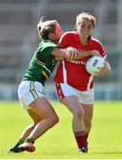 3 August 2015; Rhona Ni Bhuachalla, Cork, in action against Aideen Guy, Meath. TG4 Ladies Football All-Ireland Senior Championship, Qualifier Round 2, Cork v Meath. Semple Stadium, Thurles, Co. Tipperary. Picture credit: Ramsey Cardy / SPORTSFILE