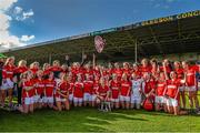 3 August 2015; The Cork team celebrate their side's victory. TG4 Ladies Football All-Ireland Minor A Championship Final, Cork v Galway. Semple Stadium, Thurles, Co. Tipperary. Picture credit: Ramsey Cardy / SPORTSFILE