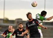 7 August 2015; Ger O'Brien, St. Patrick's Athletic, in action against Ryan Brennan, Shamrock Rovers. SSE Airtricity League Premier Division, Shamrock Rovers v St. Patrick's Athletic, Tallaght Stadium, Tallaght, Co. Dublin. Picture credit: David Maher / SPORTSFILE
