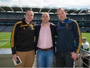 8 August 2015; Tipperary great Eoin Kelly in attendance at today's‚ Bord Gáis Energy Legends Tour at Croke Park, where he relived some of most memorable moments from his playing career, with Chris Moran, left, and Brendan Hackett, from Dunboyne, Co. Meath. All Bord Gáis Energy Legends Tours include a trip to the GAA Museum, which is home to many exclusive exhibits, including the official GAA Hall of Fame. For booking and ticket information about the GAA legends for this summer visit www.crokepark.ie/gaa-museum. Croke Park, Dublin. Picture credit: Dáire Brennan / SPORTSFILE