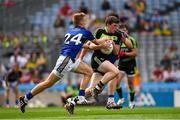 8 August 2015; Eoin O'Donoghue, Mayo, in action against Killian Spillane, 24, and Liam Kearney, Kerry. GAA Football All-Ireland Junior Championship Final, Kerry v Mayo, Croke Park, Dublin. Picture credit: Ray McManus / SPORTSFILE