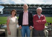 8 August 2015; Tipperary great Eoin Kelly in attendance at today's‚ Bord Gáis Energy Legends Tour at Croke Park, where he relived some of most memorable moments from his playing career, with Marion and Tommy Ryan, from Thurles, Co. Tipperary. All Bord Gáis Energy Legends Tours include a trip to the GAA Museum, which is home to many exclusive exhibits, including the official GAA Hall of Fame. For booking and ticket information about the GAA legends for this summer visit www.crokepark.ie/gaa-museum. Croke Park, Dublin. Picture credit: Dáire Brennan / SPORTSFILE