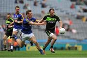 8 August 2015; Damien McGing, Mayo, in action against Dan O'Donoghue, Kerry. GAA Football All-Ireland Junior Championship Final, Kerry v Mayo, Croke Park, Dublin. Picture credit: Sam Barnes / SPORTSFILE