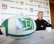 9 December 2008; Ulster's Head Coach, Matt Williams, speaking during the press conference. Ulster rugby press conference, Newforge Country Club, Belfast. Picture credit: Oliver McVeigh / SPORTSFILE