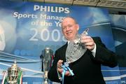 11 December 2008; Ireland rugby head coach Declan Kidney who was presented with the Philips Sports Manager of the Year 2008 Award. Shelbourne Hotel, Dublin. Picture credit: Matt Browne / SPORTSFILE