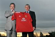 12 December 2008; Tour manager Gerald Davies, left, and  head coach Ian McGeechan at a British and Irish Lions press briefing. Carlton Hotel, Old Airport Road, Dublin. Picture credit: Brian Lawless / SPORTSFILE