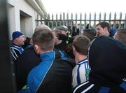 14 December 2008; Crossmaglen Rangers and Ballinderry tempers were heated as the teams made their way to the dressing rooms at half-time. AIB Ulster Senior Club Football Championship Final Replay, Crossmaglen Rangers v Ballinderry, Brewster Park, Enniskillen, Co. Fermanagh. Picture credit: Oliver McVeigh / SPORTSFILE