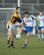 14 December 2008; Darren Conway, Ballinderry, in action against Tony Kernan, Crossmaglen Rangers. AIB Ulster Senior Club Football Championship Final Replay, Crossmaglen Rangers v Ballinderry, Brewster Park, Enniskillen, Co. Fermanagh. Picture credit: Oliver McVeigh / SPORTSFILE