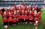 15 December 2008; The Scoil Cholmcille team calebrate with the Corn Austin Finn after the game. Allianz Cumann na mBunscol Football Finals 2008, Corn Austin Finn, St.Brigid’s, Cabinteely v Scoil Cholmcille, Knocklyon. Croke Park, Dublin. Picture credit: Brendan Moran / SPORTSFILE