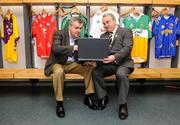 17 December 2008; The GAA today announced a relationship with Google to implement a series of technology projects across the Association. Pictured at the announcement are GAA President Nickey Brennan and John Herlihy, Vice-President Google EMEA. Picture credit: Brian Lawless / SPORTSFILE