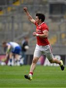 8 August 2015; Mattie Donnelly celebrates after scoring a late point for Tyrone. GAA Football All-Ireland Senior Championship Quarter-Final, Monaghan v Tyrone, Croke Park, Dublin. Picture credit: Ray McManus / SPORTSFILE
