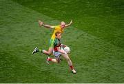 8 August 2015; Donal Vaughan, Mayo, in action against Neil Gallagher, Donegal. GAA Football All-Ireland Senior Championship Quarter-Final, Donegal v Mayo, Croke Park, Dublin. Picture credit: Dáire Brennan / SPORTSFILE