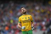 8 August 2015; Mark McHugh, Donegal, reacts to a missed opportunity. GAA Football All-Ireland Senior Championship Quarter-Final. Donegal v Mayo, Croke Park, Dublin. Picture credit: Stephen McCarthy / SPORTSFILE